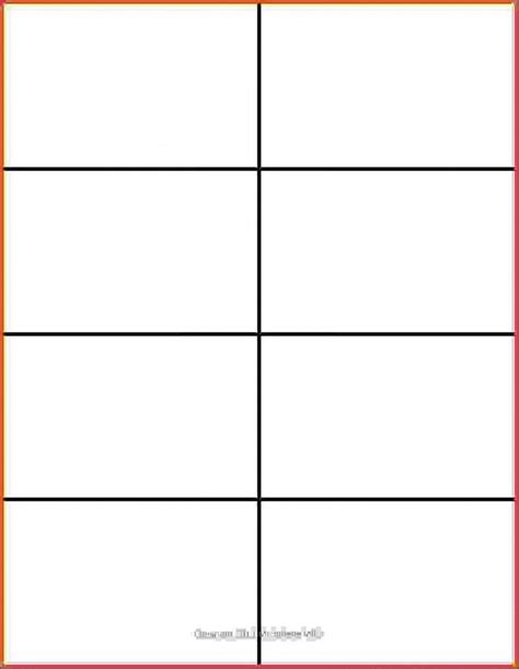 Printable Flash Cards Template
