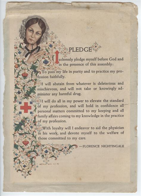 Printable Florence Nightingale Pledge