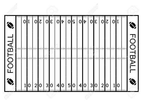 Printable Football Field Black And White