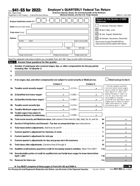 Printable Form 941 For 2023