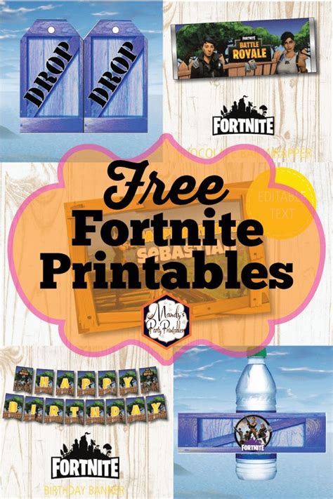 Printable Fortnite Party Ideas