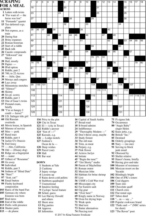 Printable Frank Longo Crossword Puzzles