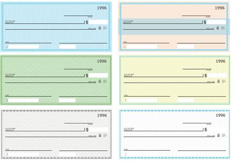 Printable Free Blank Check Template Pdf