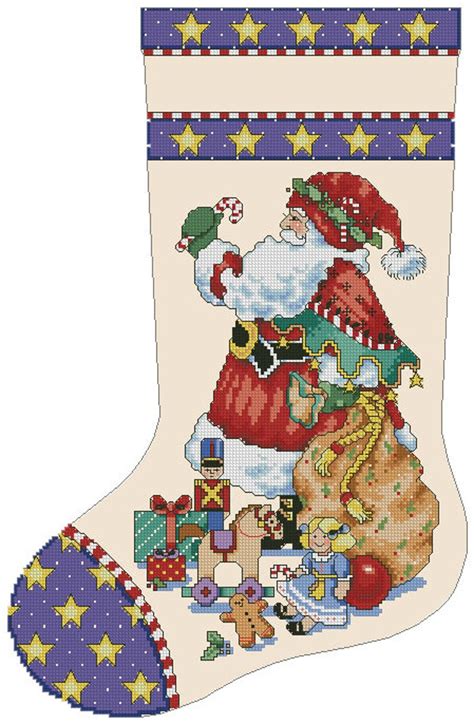 Printable Free Christmas Stocking Cross Stitch Patterns To Download