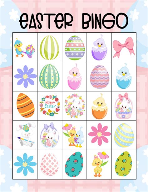 Printable Free Printable Printable Easter Bingo Cards