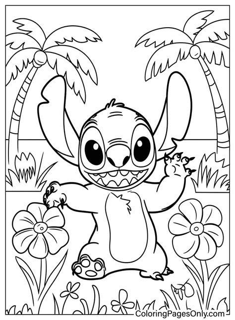 Printable Free Printable Stitch Coloring Pages