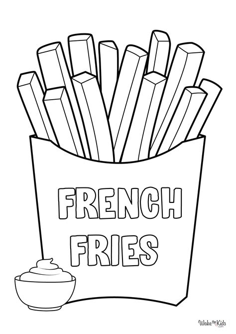 Printable French Fries Template
