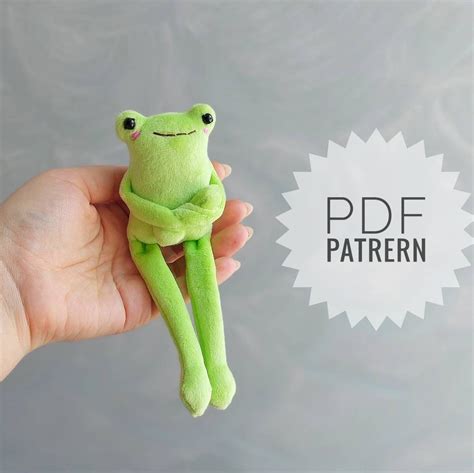 Printable Frog Plush Pattern