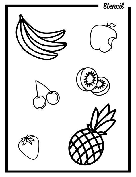 Printable Fruit Templates