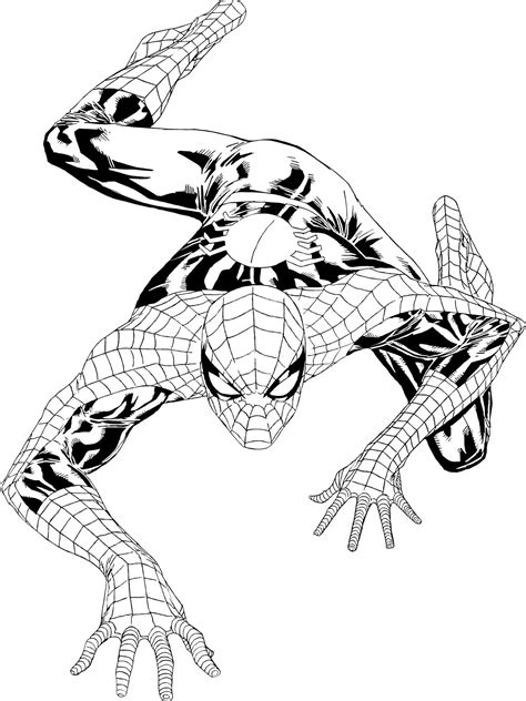 Printable Full Page Spiderman Coloring Pages