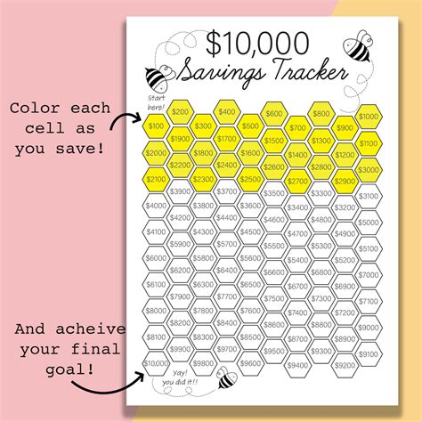 Printable Fun Savings Tracker
