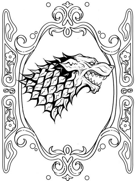 Printable Game Of Thrones Stencil
