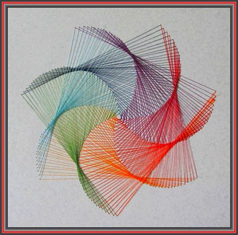 Printable Geometric String Art Patterns