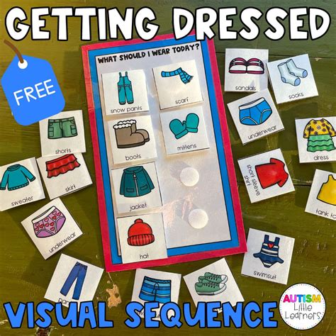 Printable Getting Dressed Visual Schedule