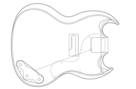 Printable Gibson Sg Template