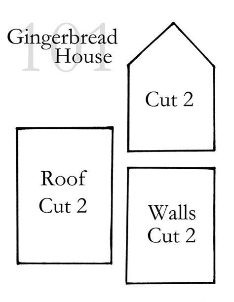 Printable Gingerbread House Pattern