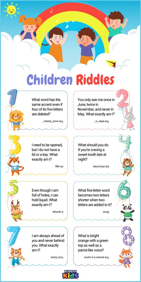 Printable Grade 1 Riddles For Kids