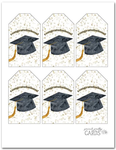 Printable Graduation Gift Tags