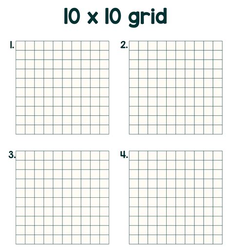 Printable Graph Paper 10x10