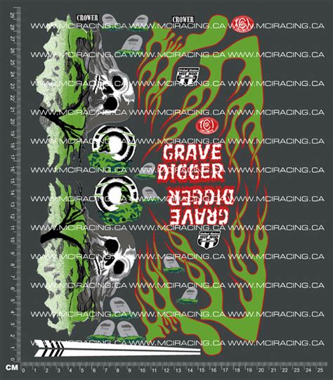 Printable Grave Digger Decals