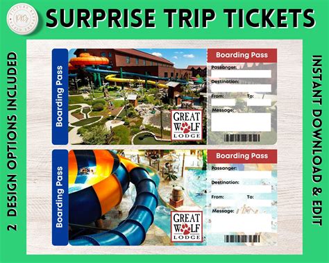 Printable Great Wolf Lodge Tickets