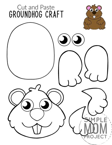 Printable Groundhog Template