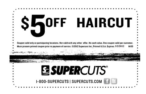 Printable Haircut Coupons