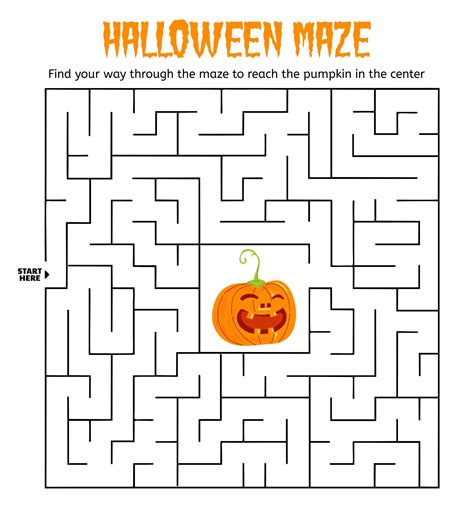 Printable Halloween Maze