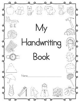 Printable Handwriting Book Cover