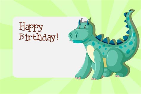 Printable Happy Birthday Dinosaur