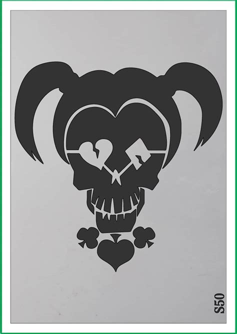 Printable Harley Quinn Stencil