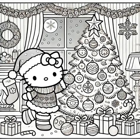 Printable Hello Kitty Christmas