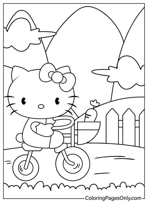 Printable Hello Kitty Coloring