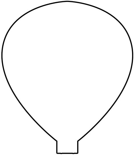 Printable Hot Air Balloon Template