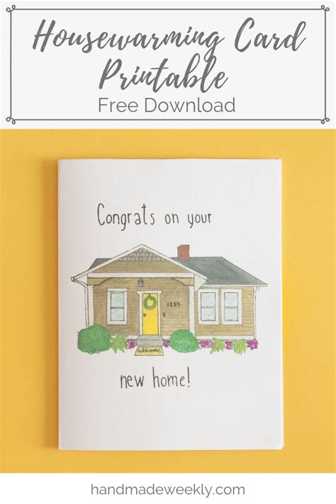 Printable Housewarming Card