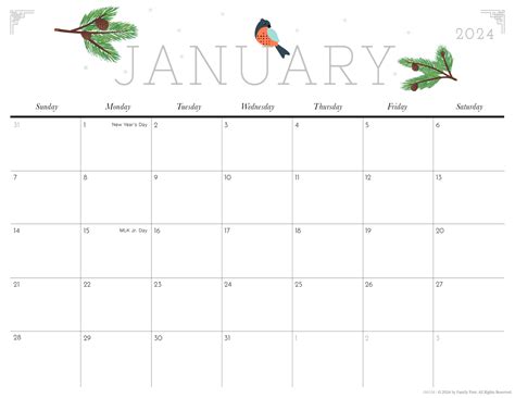 January 2023 Monday Calendar Monday to Sunday