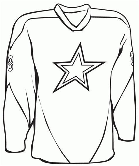 Printable Jersey Coloring Page