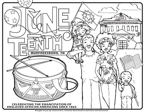 Printable Juneteenth Coloring Pages