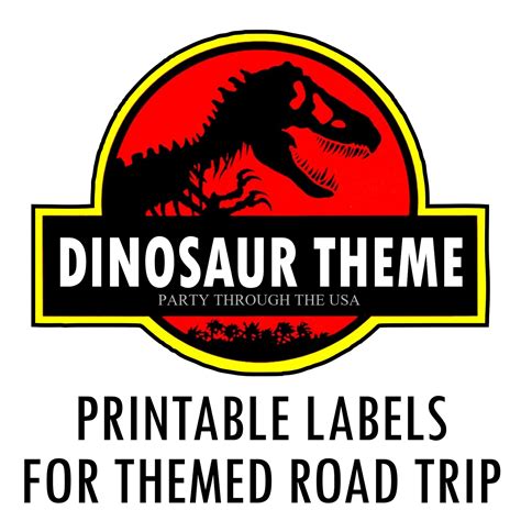 Printable Jurassic Park Signs