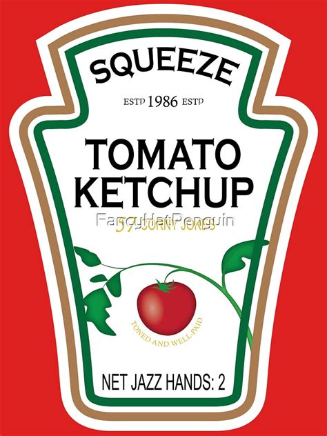 Printable Ketchup Label