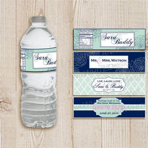 Printable Labels For Water Bottles