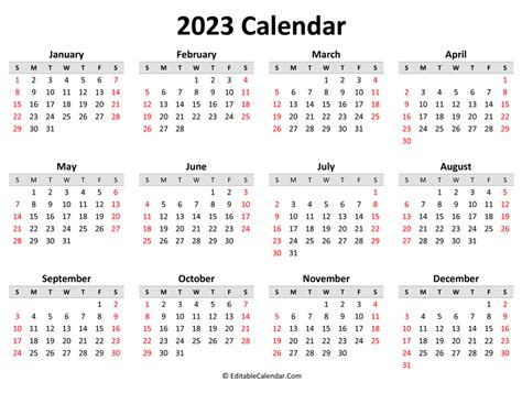 Australia Calendar 2023 Free Printable Excel templates