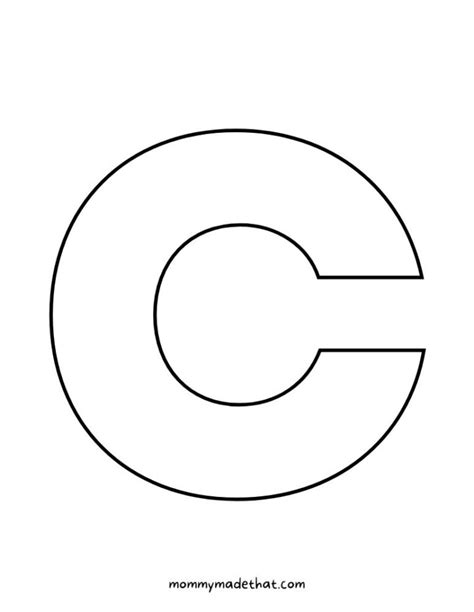 Printable Large Letter C
