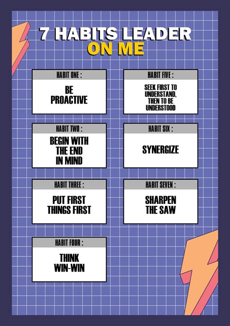 Printable Leader In Me 7 Habits Posters