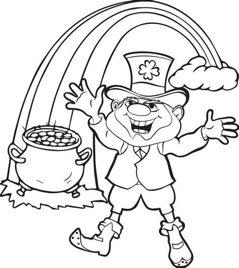 Printable Leprechaun Coloring Page