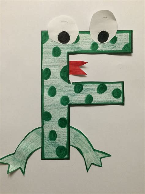 Printable Letter F Frog Craft Template