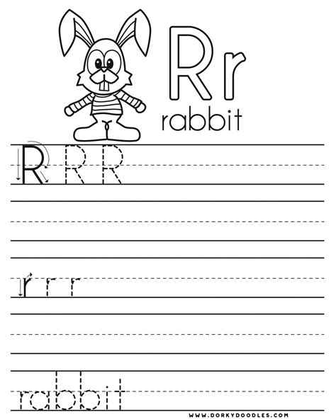 Printable Letter R Activities