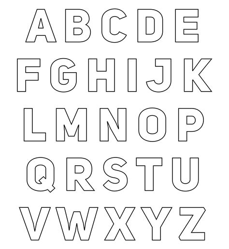 Printable Letters To Cut Out