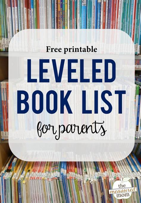 Printable Leveled Books