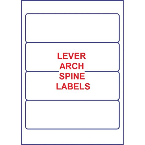Printable Lever Arch File Labels Template Free - Printable Templates